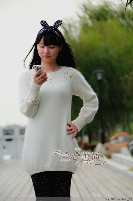 小白羊~~鉤織結合羊絨打底衫（蘭心蕙質2015） - 蘭心蕙質 - 蘭心蕙質藍云海